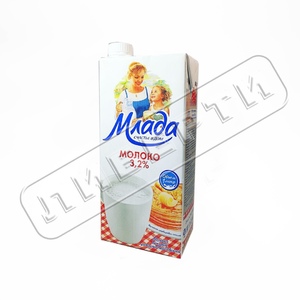 Молоко Млада  3,2% т\п 1л \12