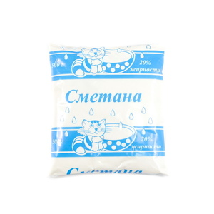 Сметана 20% фас 0,5кг с.Бичура