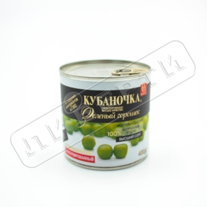 Горошек зел.Кубаночка 400гр ж/б \12