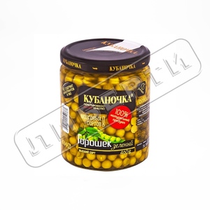 Горошек зел.Кубаночка 460гр с/б в/с \12