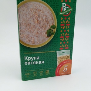 Крупа вар.пак. Вишн.сад Овсяная 400гр (5*80гр) \15