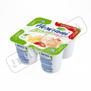 Кампина Нежный Легкий 0,1% 95г с соком банан-клубника